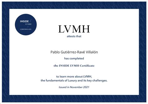 certificado louis vuitton|INSIDE LVMH.